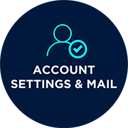 ACCOUNT, SETTINGS & MAIL